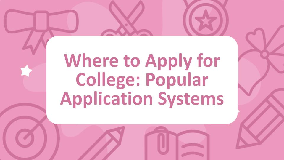 Where to Apply for College: Popular Application Systems